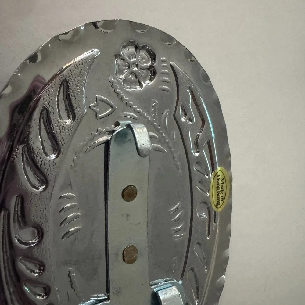 Cowboy Hat‎ Revolver Gun Western Style Belt Buckle